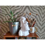 DIY 3D Papercraft A4 Paper Model Decor Kit: Moai