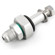 Bevinsee 6AN Universal Fuel Tank Return Line Fitting Bung Kit Aluminum 9/16"-18 to 6AN Fitting