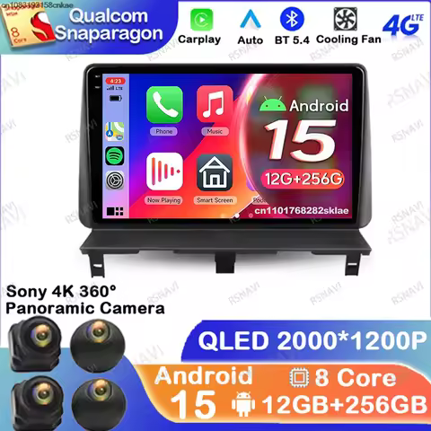 Car Radio Android 15 For Peugeot Partner 1 2002 2003-2006 2007 2008 H7 Led Jdm Golf 5 Tesla Model Y 