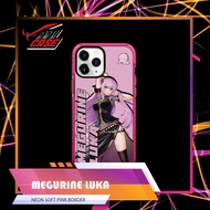 [VOCALOID] MEGURINE LUKA NEON SOFT PINK DESIGNATED BUMPER CASE CASING IP CASE 6 UNTIL 15 PRO MAX