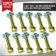 10PCS T-nut/ Tnut/ T nut with Screw Speaker Baffle Box Tour Case Accessories OO9