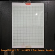 A1 Removeable Stick On whiteboard foldable double sided (Graph + Grid) Graf dan Grid Geografi sek. m