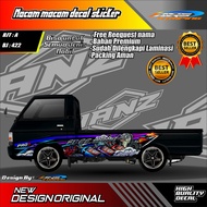 BJT 422 - CUSTOM STICKER DECAL L300 RACING STYLE HOLOGRAM / STIKER SEGALA JENIS PICK UP FREE REQUEST