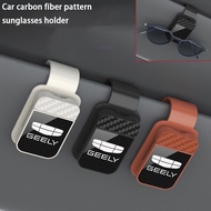 Geely Car carbon fiber textured glasses clip multifunctional sun visor storage clip Suitable for all