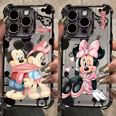 Cute cartoon M-Mickey M-Minnie Plating Phone Case For Oppo Reno14 Reno13 Reno12 Reno11 Reno10 Reno8 