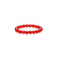 ZHOU LIU FU 周六福 Red Chalcedony Bracelet