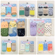 KATUN (0-6 Months) 3psg cute Pattern Baby socks set 3in1 Newborn Baby socks Gift Baby Boy Girl unisex Soft Material Comfortable cute socks cute socks cute socks Baby socks Cotton Material