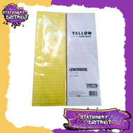 Veco Yellow Pad Paper lengthwise size : 4-1/4 x 13in