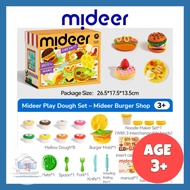 (Burger Diner Play Set) Mideer Mellow Dough - Safe Kids Soft Texture Non-Toxic Play Dough Imaginativ