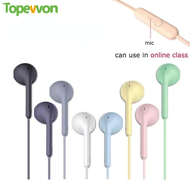 U19 Wired Super Bass Headphone Colorful Headset 3.5mm Sport Earphone Macaron Earbud with Microphone