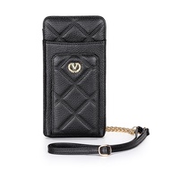 Leather Phone Bag Womens New Chain Bag Simple All-Match Shoulder Bag Coin Purse Vertical Mini Cell P