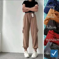 Kargo Pants Jogger Wanita / Celana Kargo / Celana Kulot Wanita Kargo / Celana Kargo Jumbo