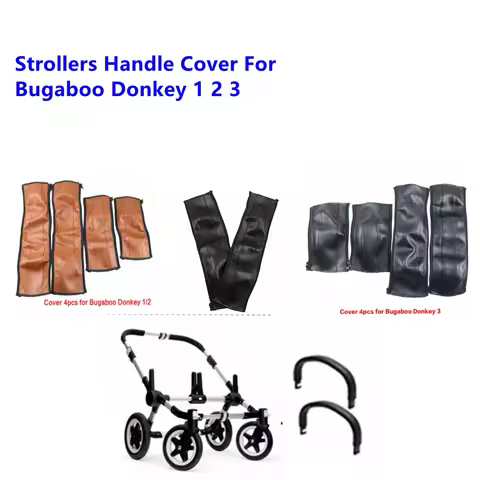 Pram Armrests Covers For Bugaboo Donkey 1 2 3 5 Stroller Pu Leather Protective Case Handle Bumber Co