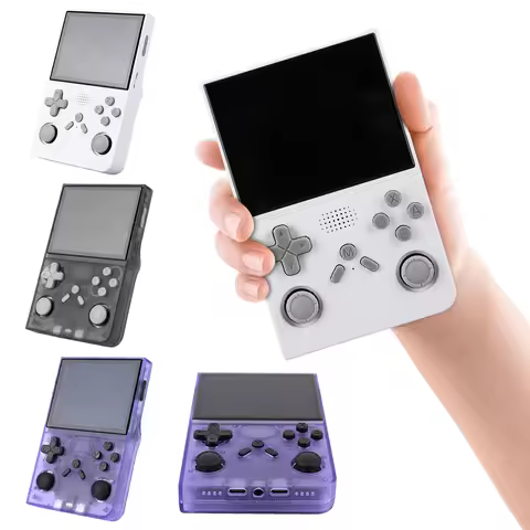 R40 Retro Handheld Game Console Linux System 3.5Inch IPS Screen Portable Pocket Video Player Wi-Fi G