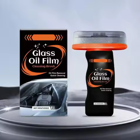 Car Glass Oil Film Remover Automotive Glass Sponge Cleaning Brush Front Inner Windshield Glass Oil F