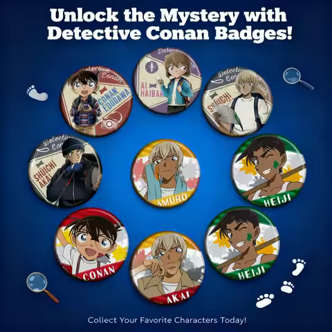 Detective Conan Kaito Kid Anime Badge Pin Brooch Hanging Accessory P Style 2D Poster Collection Gift