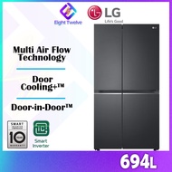 694L LG Smart Inverter Door-in-Door™ Fridge Peti Sejuk | Side-by-Side | GC-M257CQFL