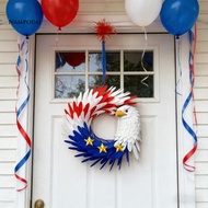 roeaceh 4th of July Decor 250th Anniversary Eagle Wreath 4th of July Patriotic Door Sign Red Blue Wh