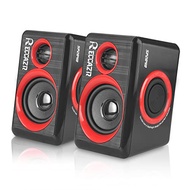 Computer Speakers, 2.0 CH PC Speakers with Surround Sound, USB Wired Laptop Speakers with Deep Bass 