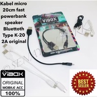[drg) MICRO CABLE 20M TYPE K-20 POWERBANK SPEAKER CHARGER CABLE POWERBANK SPEAKER 20CM