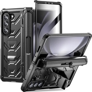 2024 Case BARU STAND ARMOUR RING Tempered Holder Carbon LENS SAMSUNG ZFOLD 5 ZFOLD 4 ZFOLD 3 Hardcas