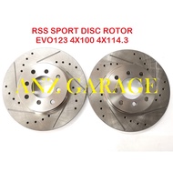 MITSUBISHI EVO1 EVO2 EVO3 EVO RSS FRONT DISC ROTOR 4X100 4X114.3