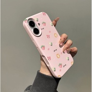 Aesthetic Liquid Silicone Strawberry Casing Realme C85 Pro C71 C75X Note 60X 70 Casing