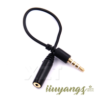 [jiuy] Audio Adapter Cable 2.5mm Female Stereo to 3.5mm Jack 1/8" Male Headset Plug 4 Pole for Iphone Speaker Headphone Cable