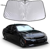 Heutamo Windshield Sunshades Compatible with BMW 3 Series/4 Series i3 i4 2019-2024 Reflective Sunsha