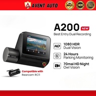 70mai Dashcam A200 Dual Channel 1080P Full HD+ HDR | 24H Parking Surveillance