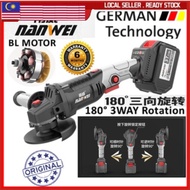 NANWEI ANGLE GRINDER HEAVY DUTY Cordless 3 Speed Rechargeable Battery Brushless Polisher Grinding Me