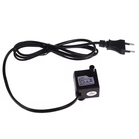 1PCS EU Plug Mini Submersible Water Pump AC 220V 2W Rate Waterproof Pump 1.1M