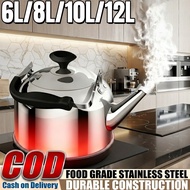 304 stainless steel kettle for home/commercial use, available in various capacities, suitable for al