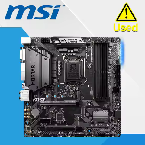 MSI MAG Z390M MORTAR LGA 1151 (300 Series) Intel Z390 HDMI USB 3.1 Micro ATX Intel Motherboard