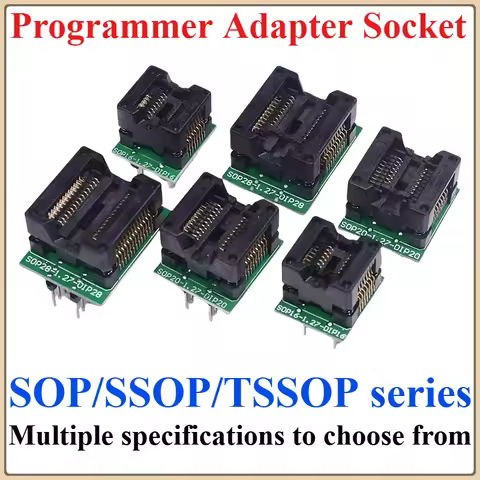 SOP8/SOP14/SOP16/SOP20/SOP28/TSSOP8/TSSOP16/TSSOP20/TSSOP28 TO DIP programmer adapter socket 150MIL 