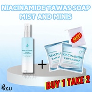 MOCHI [BUY 1 TAKE 2] Niacinamide Mini Tawas Soap 50g / Niacinamide Tawas Body Deo Mist