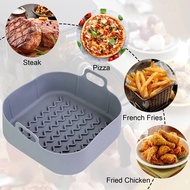 ❈20cm Air Fryer Silicone Tray Oven Baking Liner Pizza Fried Chicken Bowl Reusable Pan Fryer Bask t❤