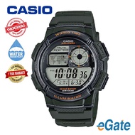[100% Original] 1Year Warranty Casio Digital World Time Resin Watch For Men AE-1000W-3AVDF