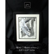 Watercolor Artwork Wall Decor WAT 93 /SILENT COLLISION II: 8.25" X 11.67" inches