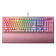 RaZER 雷蛇 黑寡婦蛛幻彩版V3綠軸鍵盤(粉晶英文版) 