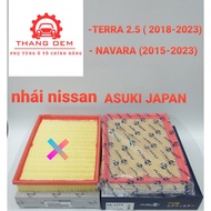 [ GENUINE ASUKI ] nissan navara (2015-2021) terra 2.5 (2018- ) engine air filter code: 165464Jm1a - 