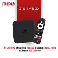 ZTE TV BOX - Android TV 4K l Google Play l บลูทูธ 5.0 l Wifi 5GHz 2.4GHz กล่องรับสัญญาณทีวี B866V2K