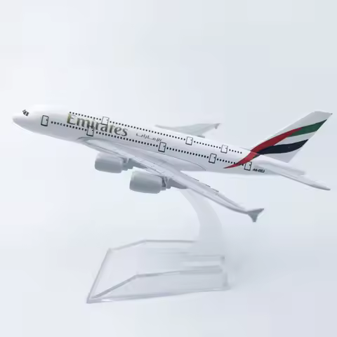 16cm Alloy Metal Emirates UAE A380 Die-cast Aircraft Model Toys 380 Airbus Airline 1:400 Scale Aircr