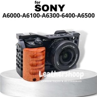 NEWEST! Wood Cage Rig sony A6000 A6100 A6300 A6400 A6500 Bracket Stabilizer Metal Plate Grip Wood