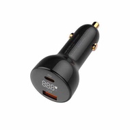 LDNIO C101 Car Charger USB + USB-C 100W (มีแถมสายชาร์จ typec to type C )