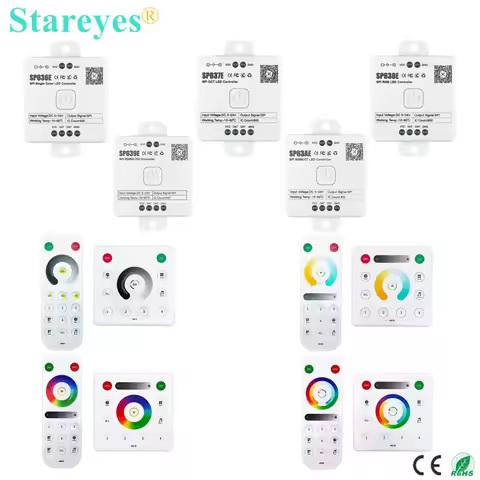 SPI Pixels LED Strip Controller SP636E SP637E SP638E SP639E SP63AE RB1 RB2 RB3 RC1 RC3 WS2811 WS2812