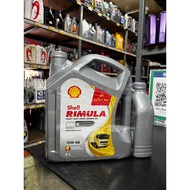 Shell Rimula R4X 15W-40 Semi-Synthetic Diesel Engine Oil 15W-40 Size 1 Liter Set Of 6+1