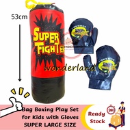 Kids Boxing Toys Bag Boxing Play Set  for Kids with Gloves SUPER LARGE SIZE Mainan Lelaki Punching B