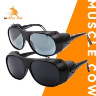 MUSCLE COW Grass Cutting Goggles Safety Windproof Dustproof Flak-Proof Welding UV400 Anti-Spatter An