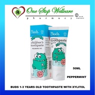 BUDS CHILDREN TOOTHPASTE 1-3 YEARS OLD WITH XYLITOL / BUDS 3-12 YEARS OLD TOOTHPASTE WITH FLUORIDE 5